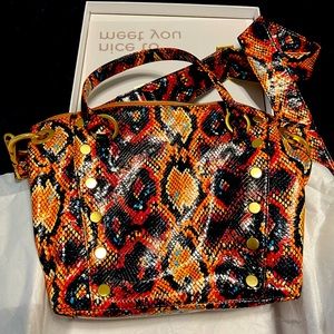 HAMMITT Medium Daniel In Botanical Snake EUC